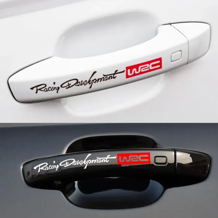 4pcs Car Door Handle Stickers Accessories Car Sticker Exterior Accessories WRC car sticker funny door handle handle - Image 2