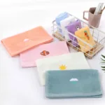 25*50cm Children Towels Baby Face Towel Soft Embroidered Absorbent Cotton Bath Towels for Newborn Kids Handkerchief Shower Stuff - Image 3
