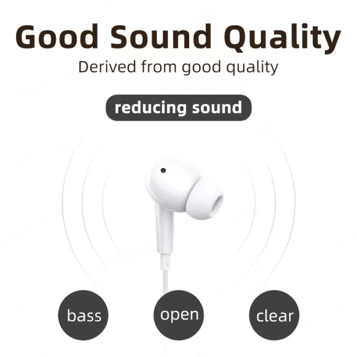 HiFi Type C With DAC Mic Headphones For Samsung Galaxy S24 S23 S21 S22 Note Ultra Wired Earphones 3.5mm Jack Earbud Headset - Image 2