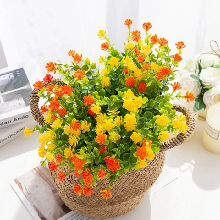 Fake Eucalyptus Plant for Wedding Arch Christmas Decoration Home Ornamental Flowerpot Artificial Plastic Flower Photography Prop - Image 6
