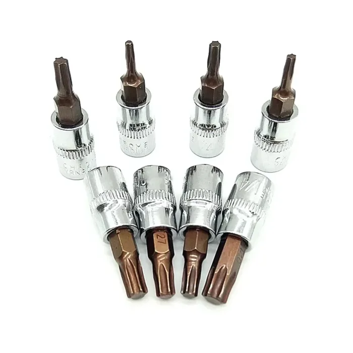 1pc Torx Screwdriver Bit 1/4 Inch Drive Socket Ratchet Socket Wrench Adapter Hand Tools T8 T10 T15 T20 T25 T27 T30 T40 - Image 4