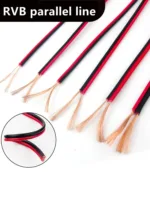 5m Home improvement lighting parallel cable wire RVB 2core pure copper LED power cord 22 20 18 17 15 13 11 9 AWG monitoring line - Image 6
