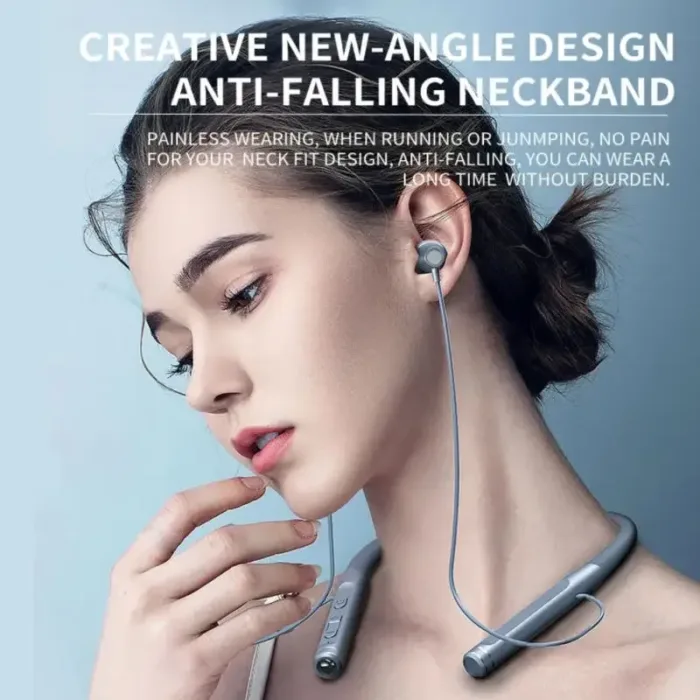 EARDECO 120 Hour Bluetooth Headphone Stereo Bass Wireless Headphones Neckband Earphones Power Flashlight Display Neck Headset - Image 2