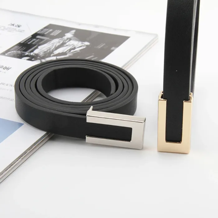 Luxury Brand Leather Women Waist Belt DesignerWomen Dress Party Cowhide Knot Belt Gold Alloy Buckle Waistband Jeans Female Gift - Image 5