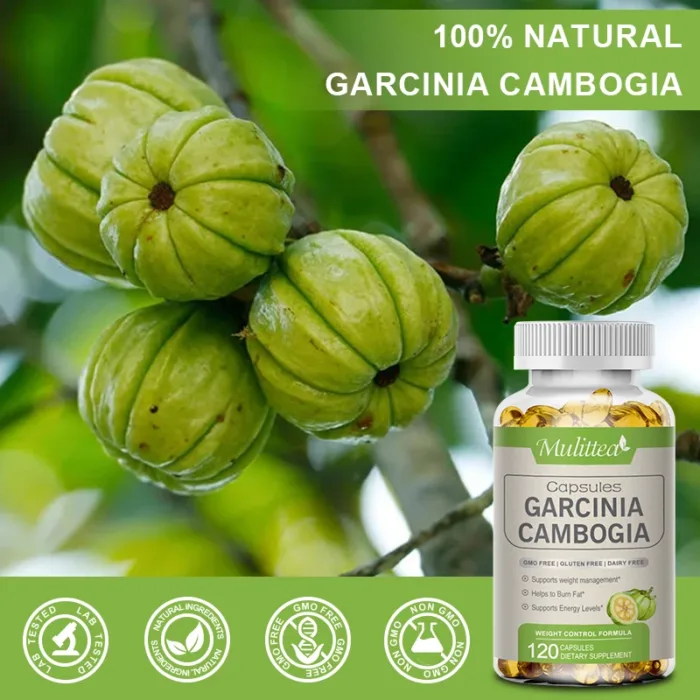 Mulittea Garcinia Cambogia Capsules for Break down glucose prevent fat synthesis and Improve liver detoxification - Image 2