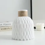 1pc Nordic water ripple plastic vase with simple and creative living room decoration DIY flower arrangement ornaments - Image 6