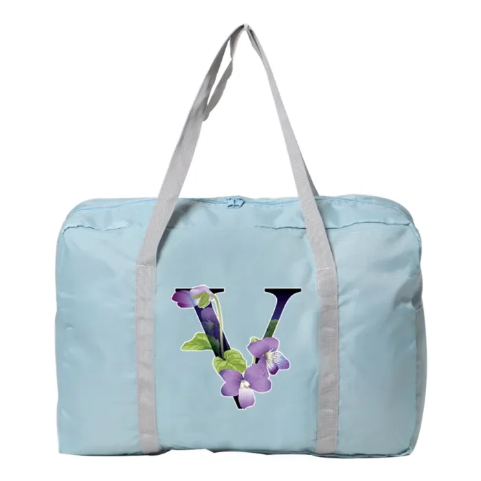 Travel Bag Unisex Large Capacity Bag Luggage WaterProof Travel Accessories Flower Color Clothes Storage Nylon Foldable Handbags - Image 15