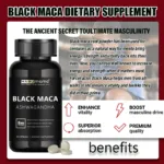 HABUMAMA Black Maca Booster for Men - Maca Supplements for Health, Energy & Endurance, Muscle Mass - Image 2