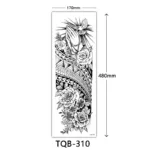 Body Art Full Fake Tatoo Tiger Wolf Flowers Rose Large Arm Tattoo Sticker Full Sleeve Waterproof Semi Permanent Tattoo Women Man - Image 18