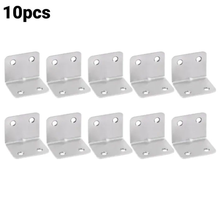 Stainless Steel Corner Bracket 90 Degree Angle Fixed Bracket Fixed Connector for Wood Furniture Fixation Cabinet Accessories - Image 9