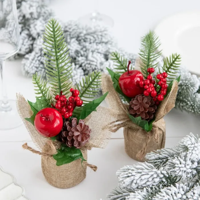 1pc Artificial Plant flower Hotsale Home living room festival party Outdoor Garden wedding decor Christmas tree potting DIY gift - Image 4