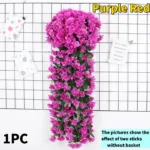10-1Pack Artificial Violet Flower Vines Plastic Fake Flowers Wall Hanging Plants Wisteria Garland Wedding Home Garden Decoration - Image 10