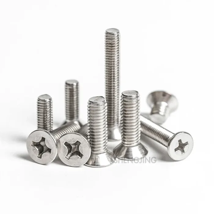 SJ M2 M2.5 M3 M4 M5 M6 M8 Hardware Stainless Steel Phillips Screw Bolts 5/100 Pcs Crosse Flat Countersunk Machine Bolt Screws - Image 5