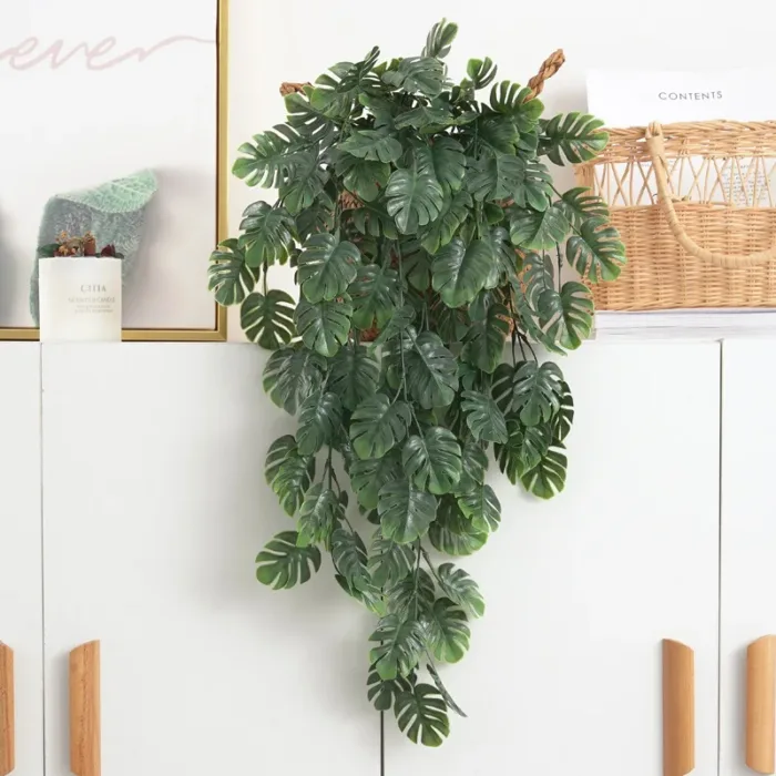 69PCS Chelonian Leaves Artificial Plants Christmas Wedding Garden Rose Arch Home Accessories Decoration Fake Plastic Flowers - Image 1