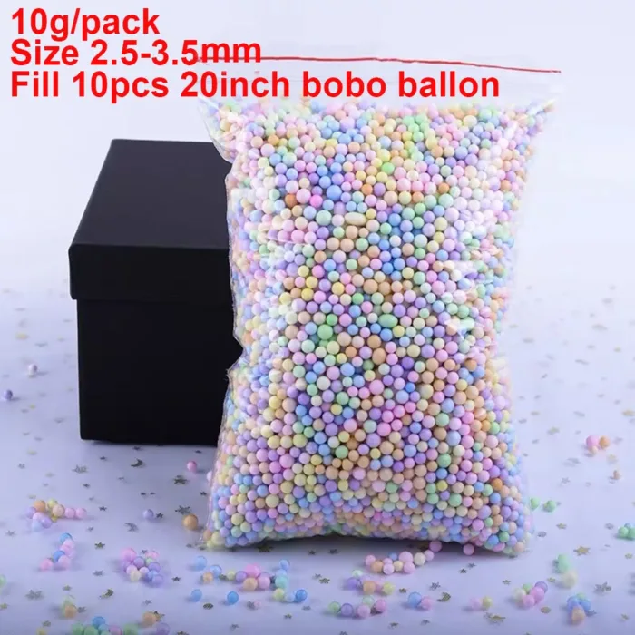 10g 2.5-3mm Foam Beads Colorful Styrofoam Beads Foam Balls Arts Crafts Party Decorations Gift Boxes Vase Bobo Ballon Fillter - Image 17