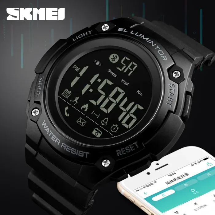 Skmei Bluetooth Smart Watch Step Counting Reminder Watch Support IOS Android Sports Electronic Watch E-Commerce - Image 3