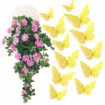 12pcs Suncatcher Sticker 3D Effect Crystal Butterflies Wall Sticker Beautiful Butterfly for Kids Room Wall Decal Home Decoration - Image 3