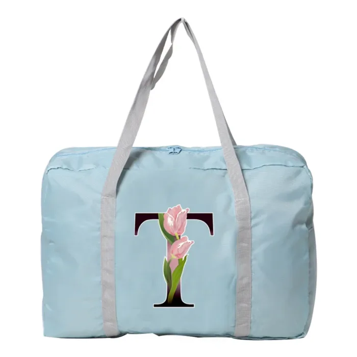 Travel Bag Unisex Large Capacity Bag Luggage WaterProof Travel Accessories Flower Color Clothes Storage Nylon Foldable Handbags - Image 9