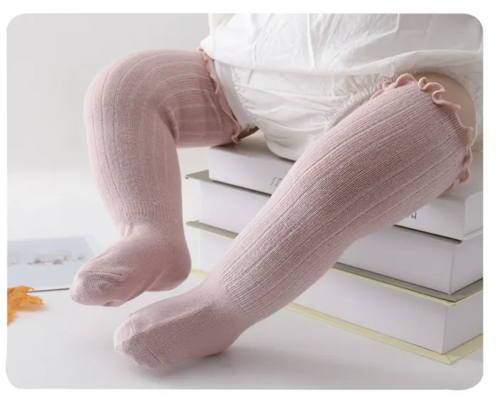 Baby Socks Girl Non Slip Newborn Infant Cute Knee High Socks Children's Mather Kids Princess Cotton long Socks Baby Accessories - Image 9
