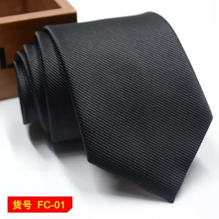 67 Styles Men's Ties Solid Color Stripe Flower Floral 7-8cm Jacquard Necktie Accessories Daily Wear Cravat Wedding Party Gift - Image 2