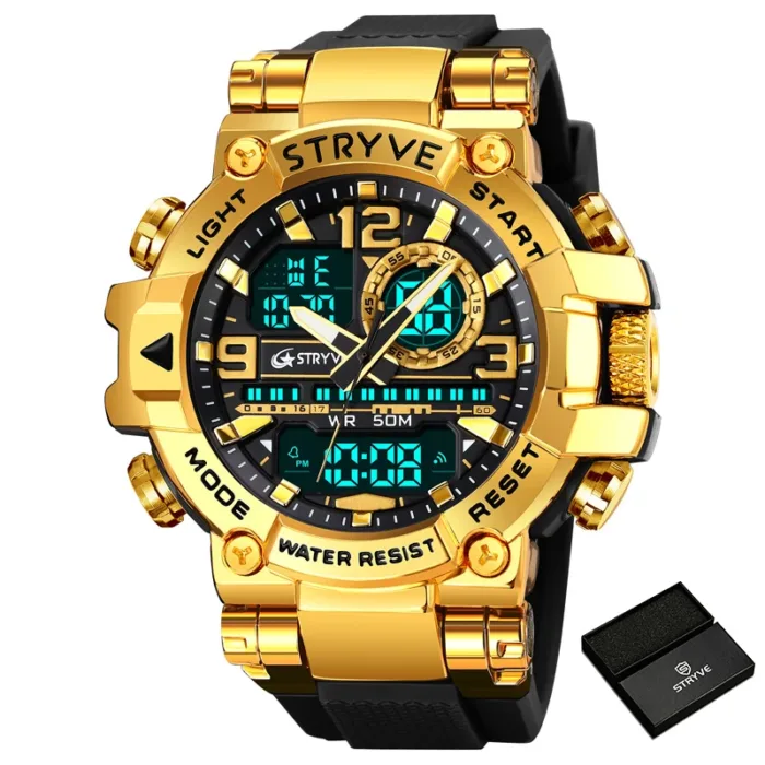 STRYVE Top Brand Men's Digital Watch Waterproof Sport Wristwatch for Men Military Electronic Watches High Quality Male Gifts - Image 19