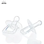 Pacifier Newborn Food Grade Kids Boy Girl Pacifier All Silicone Flat Head Round Head Baby Comfort Toy Baby Anti-cry Fake Nipple - Image 4
