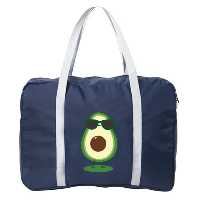 Boston Bags Travel Luggage Bag Foldable Travel Bags Nylon Pack WaterProof Storage Clothes Pack Organizer Avocado Printing Series - Image 27