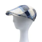 New Multicolour Plaid Beret Women Casual Sun Visor Flat Hat Vintage Fashion Berets Men Newsboy Caps Summer Button Adjustable - Image 4