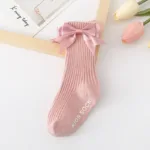 Toddler Socks Baby Accessories Girl Cute Bow Non-slip Floor Socks Children Kids Mid-tube Cotton Socks Infant Newborn Boy Clothes - Image 10