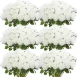 50 Pcs Artificial Rose Flower Silk Roses Bouquet Real Looking Fake Roses for Home Wedding Centerpieces Party Decorations - Image 7