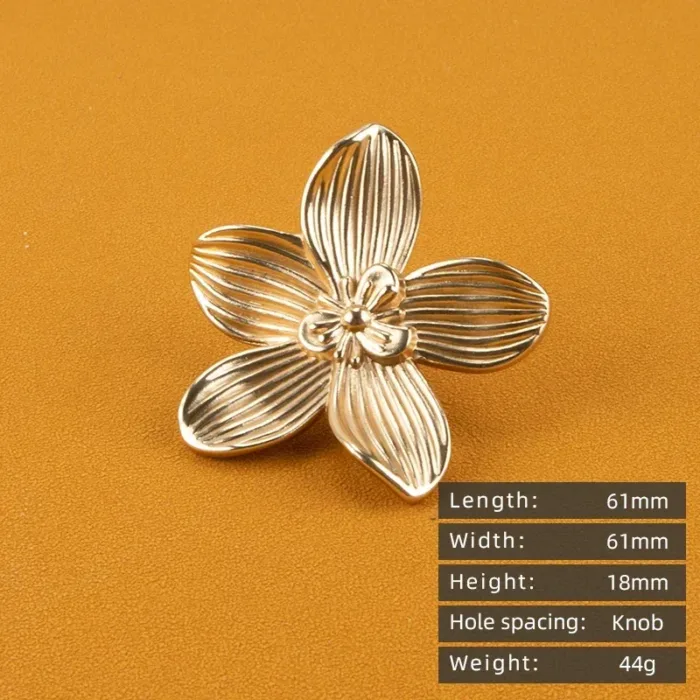 KEDLO European Light Luxury Flower Zinc Alloy Drawer Gold  Knob Furniture Hardware Kitchen Cabinet Vintage Bronze Pull Handle - Image 8