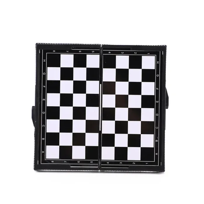 Mini Magnetic Chess Set Folding Magnetic Plastic Chessboard Board Game Portable Kid Education Toy Portable Outdoor Strategy Game - Image 6