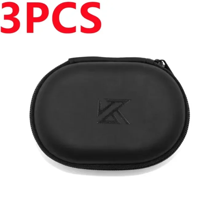 KZ Original Oval Cortical Wired Bag Earbuds Case Headphone Box Earphone Player Music Headset Carrying Bag Portability Package - Image 7