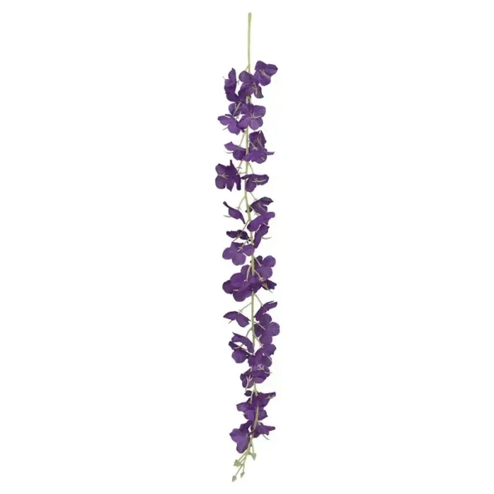 10pcs 50cm Artificial Wisteria Flower Strips Wedding Home Decoration Balcony Room Hanging Plastic Flower Ceiling Flower Vine - Image 5