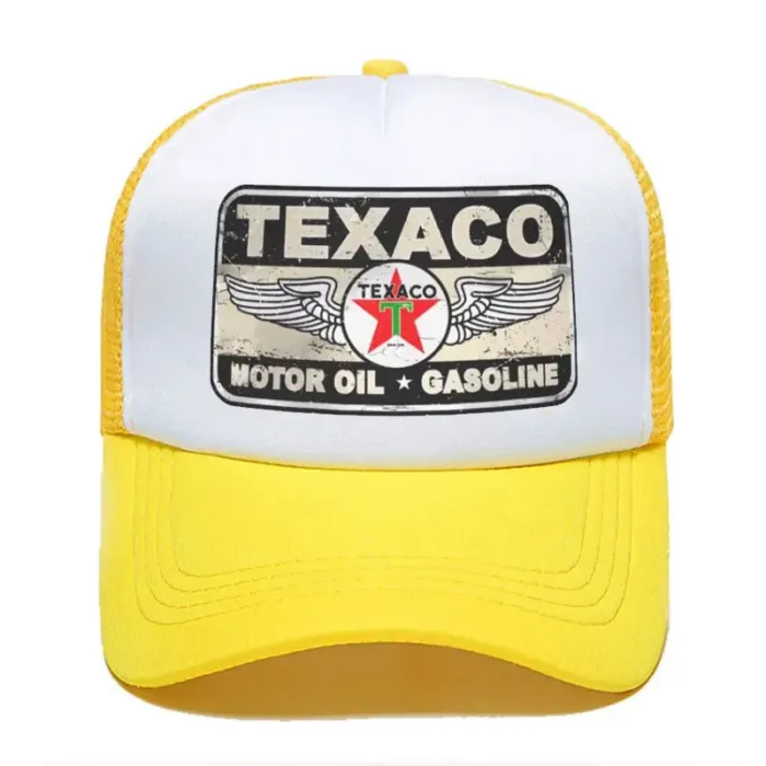 Punk Unisex Vintage Texaco Sign Trucker Hat Adult Adjustable Baseball Cap for Men Women 2023 Summer Hip Hop Snapback Caps - Image 9