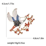 Rhinestone Phoenix Brooches for Women Unisex Enamel Bird Animal Pins Event Party Backpack Decoration Clothes Accessories - Image 25