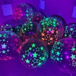 10pcs/lot 12inch UV Neon Glow Latex Balloons Star Fluorescent Luminous Helium Balloons Blacklight Birthday Party Decor Supplies - Image 14