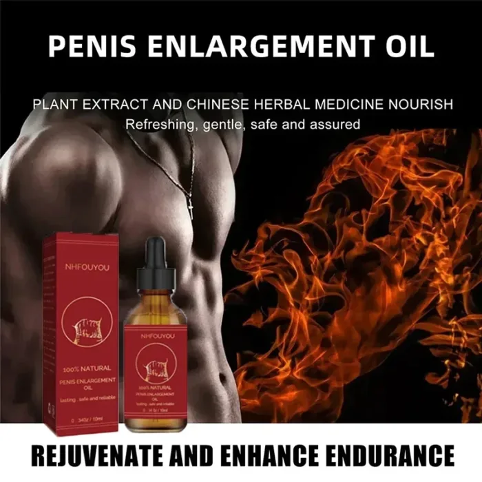 Penis Growth Male products  African Penis Thickening Growth Big Dick Help Potency Enlargment Erection Enhance Male Oil Sex Gel E - Image 1