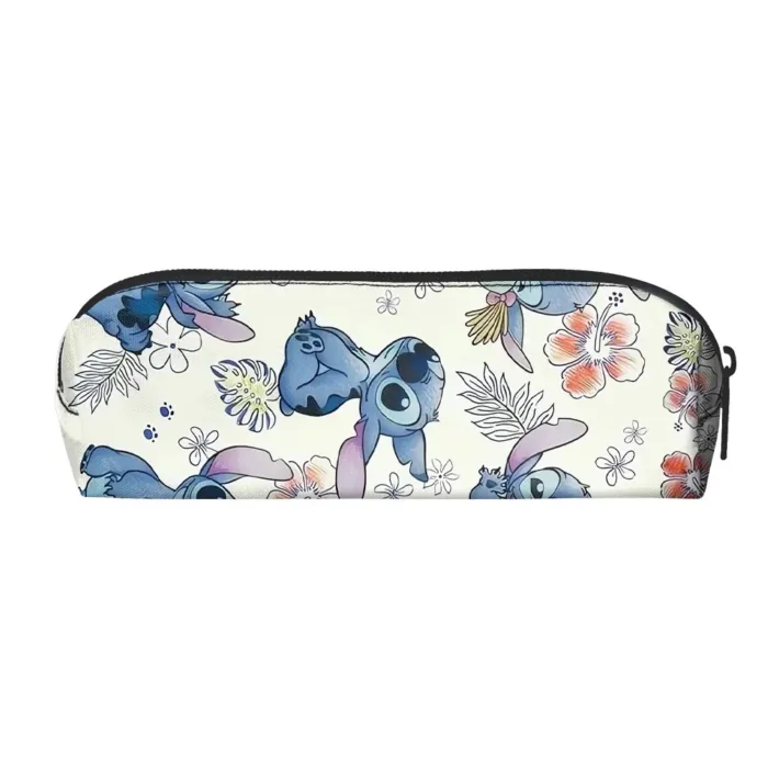 Disney Anime Stitch Pencil Case Kawaii laser Pen Bag Cartoon Students Storage Bag Stationery School Supplies Christmars Gift - Image 7
