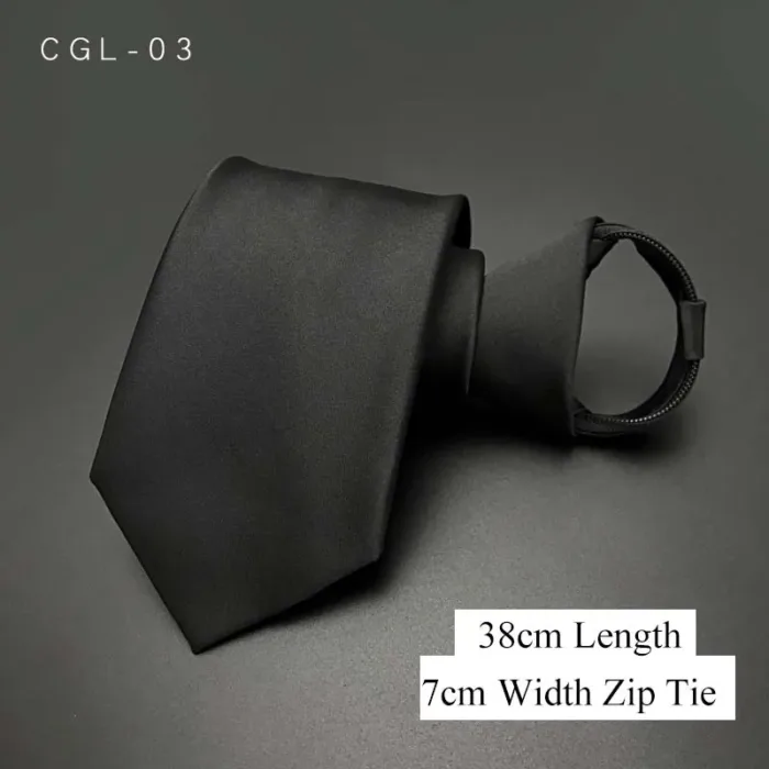 VEEKTIE Fashion Black Air Plane Pattern Necktie Solid Business Cool Ties for men Vestidos Zipper Tie 6 7 8CM Formal Tuxedo Slim - Image 2