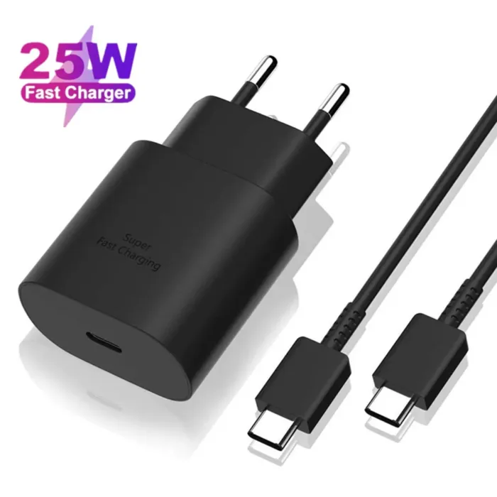 25W PD USB C Super Fast Charger Type C Power Adapter With Type C CABLE For Samsung Galaxy S23 S22 S21 S20 NOTE 20 - Image 7