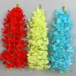 10pcs 50cm Artificial Wisteria Flower Strips Wedding Home Decoration Balcony Room Hanging Plastic Flower Ceiling Flower Vine - Image 4