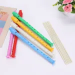 8 Hole Long Flute Clarinet Vertical Flute ABS Musical Instrument Music Education with Cleaning Stick for Children And Beginner - Image 2
