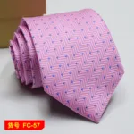 67 Styles Men's Ties Solid Color Stripe Flower Floral 7-8cm Jacquard Necktie Accessories Daily Wear Cravat Wedding Party Gift - Image 30