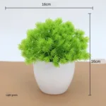 Green Artificial Plants Bonsai Small Tree Pot Plants Simulation Plastic Flowers Potted Ornaments Home Hotel Garden Decoration - Image 19