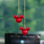 JSNYCar Interior Decoration Pendant Cute Mickey Head Rearview Mirror Pendant Decoration For Car Goods Car Interior Accessories - Image 3