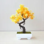 Artificial Plastic Plants Bonsai Small Tree Pot Fake Plant Potted Flower Garden Arrangement Ornaments Room Home Table Decoration - Image 8