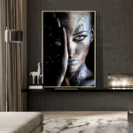 Modern Black Gold African Woman Portrait Wall Art Posters Living Room Home Decor Canvas Painting Mural Prints Pictures Cuadros - Image 4