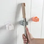 1pcs Punch-free Mop Holder Bathroom Shelf Wall-Mounted Mop Broom Hanger Self Adhesive Hooks Bathroom Storage Home Accessories - Image 3