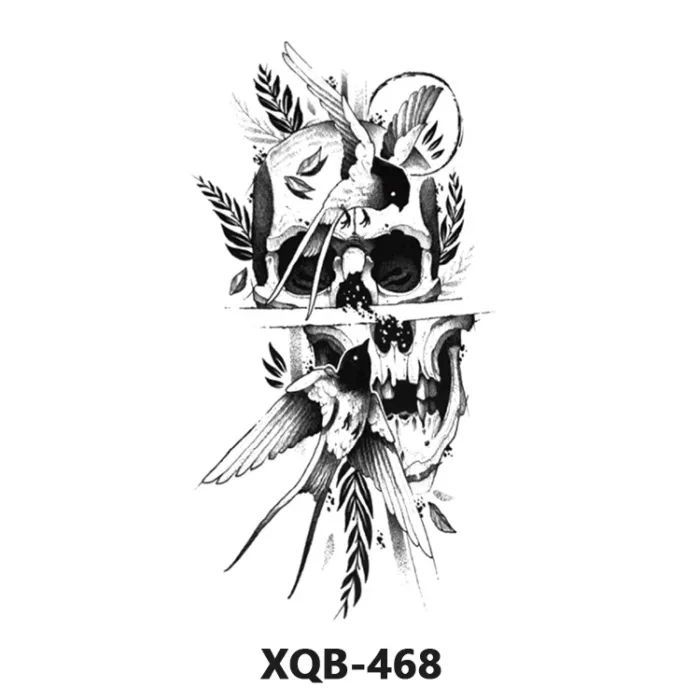 210 * 114mm Dragon, Snake, Lion Tattoo Sticker For Men And Women Black And White Color Transfer Printing Temporary Tattoos Art - Image 13